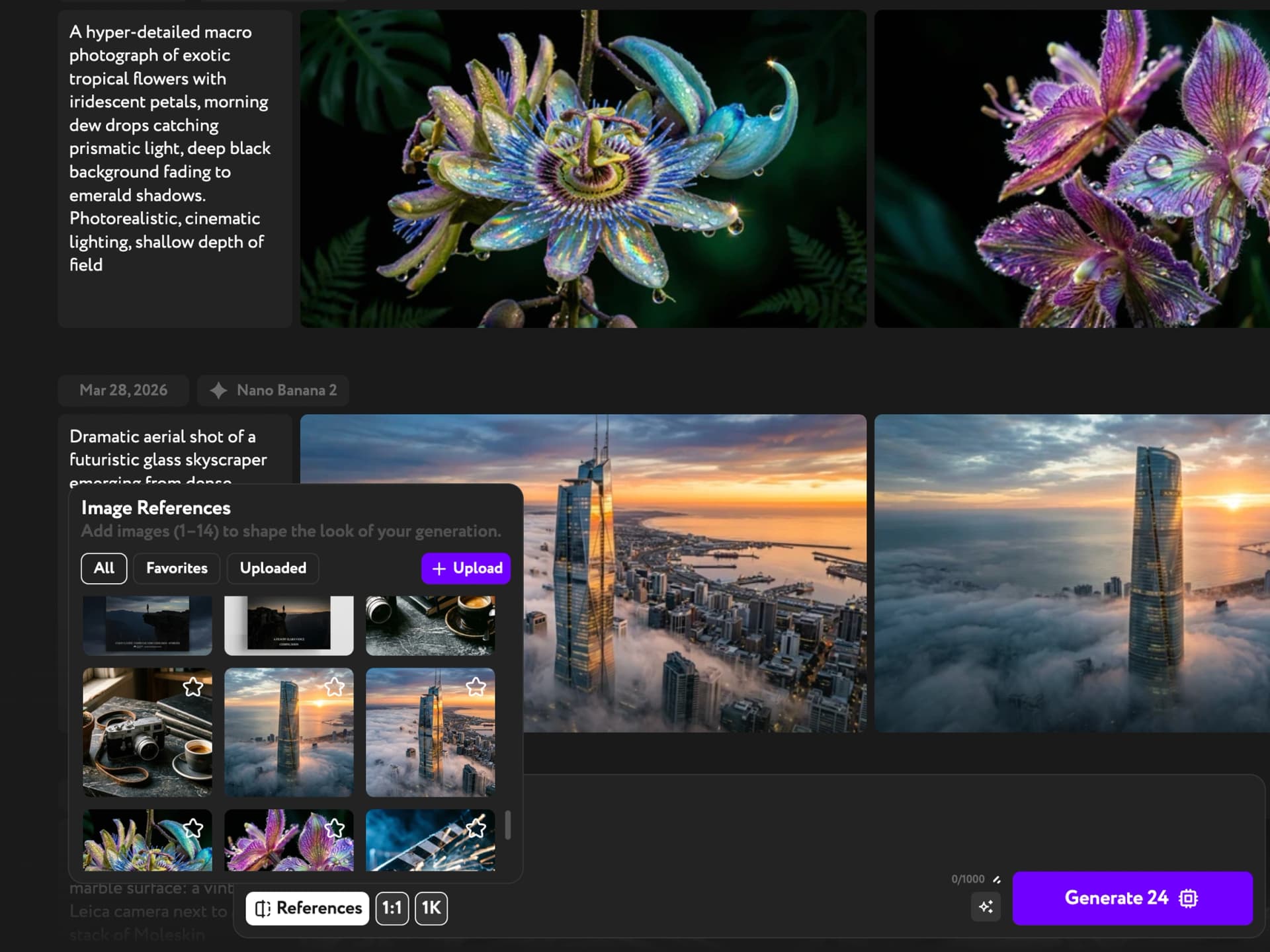 Up to 14 Reference Images