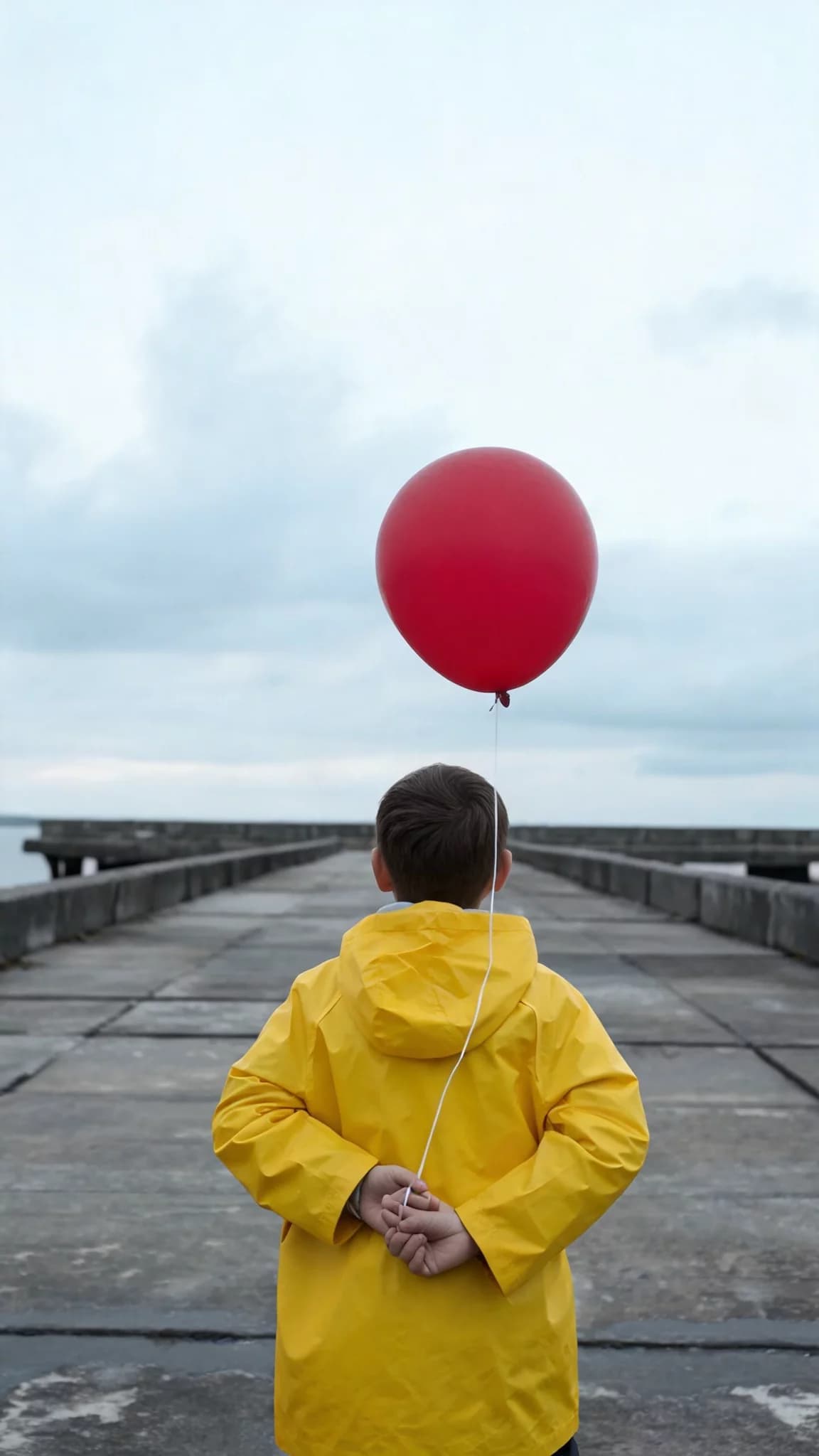 Boy With Red Balloon Pier