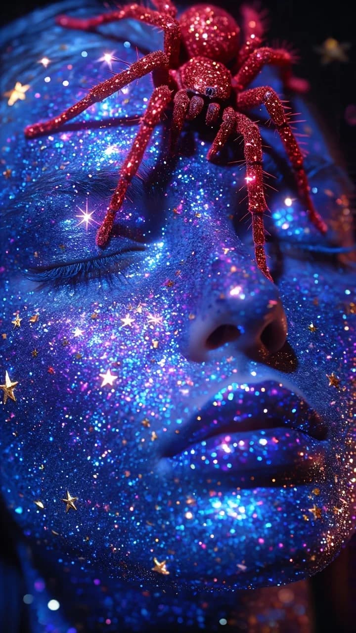 Glitter Skin Red Spider