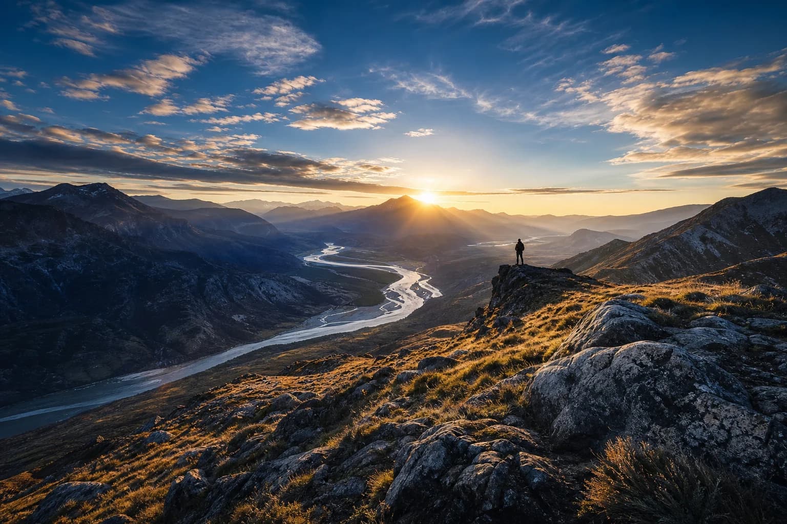 Golden Hour Valley Overlook