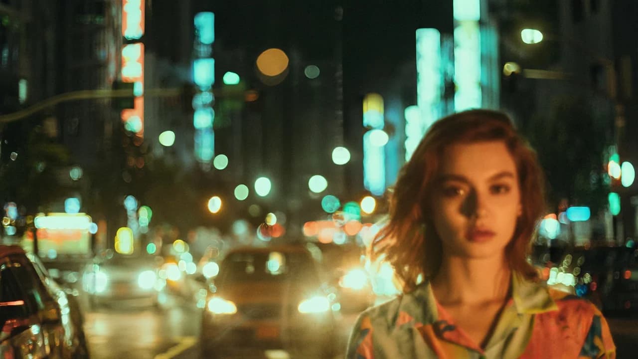 Neon Bokeh Summer Shirt