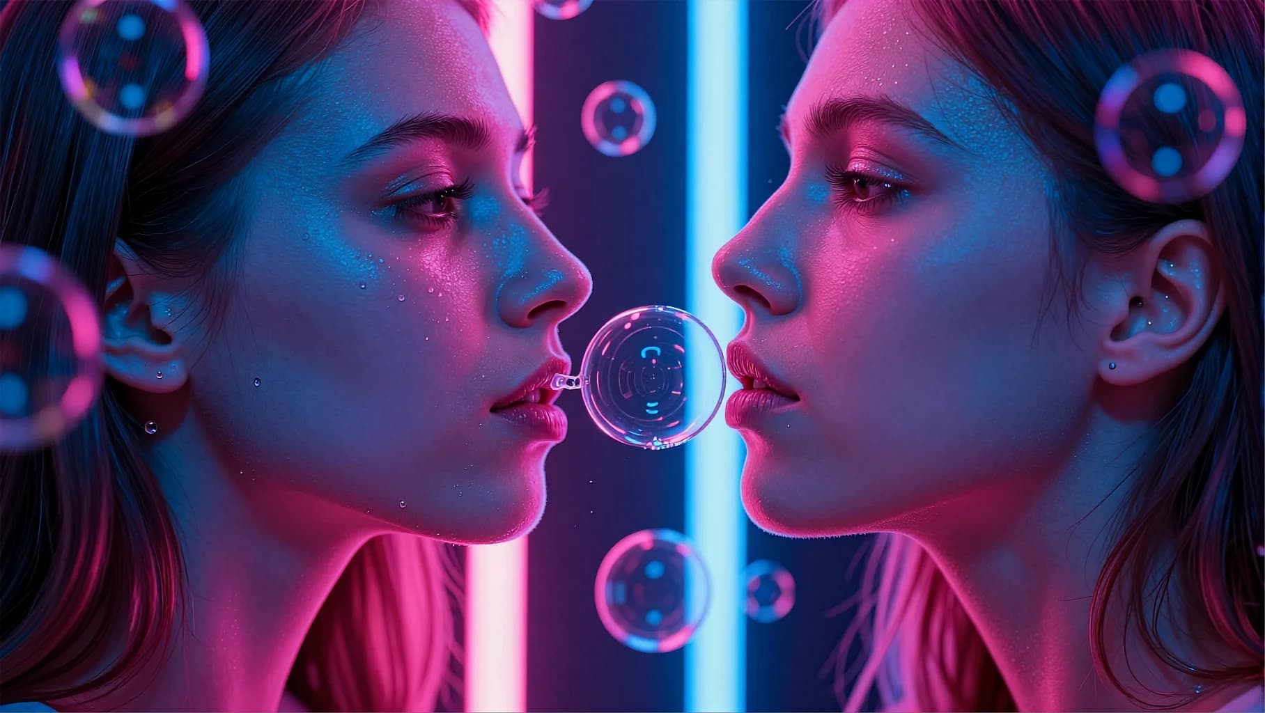 Neon Profiles Soap Bubble
