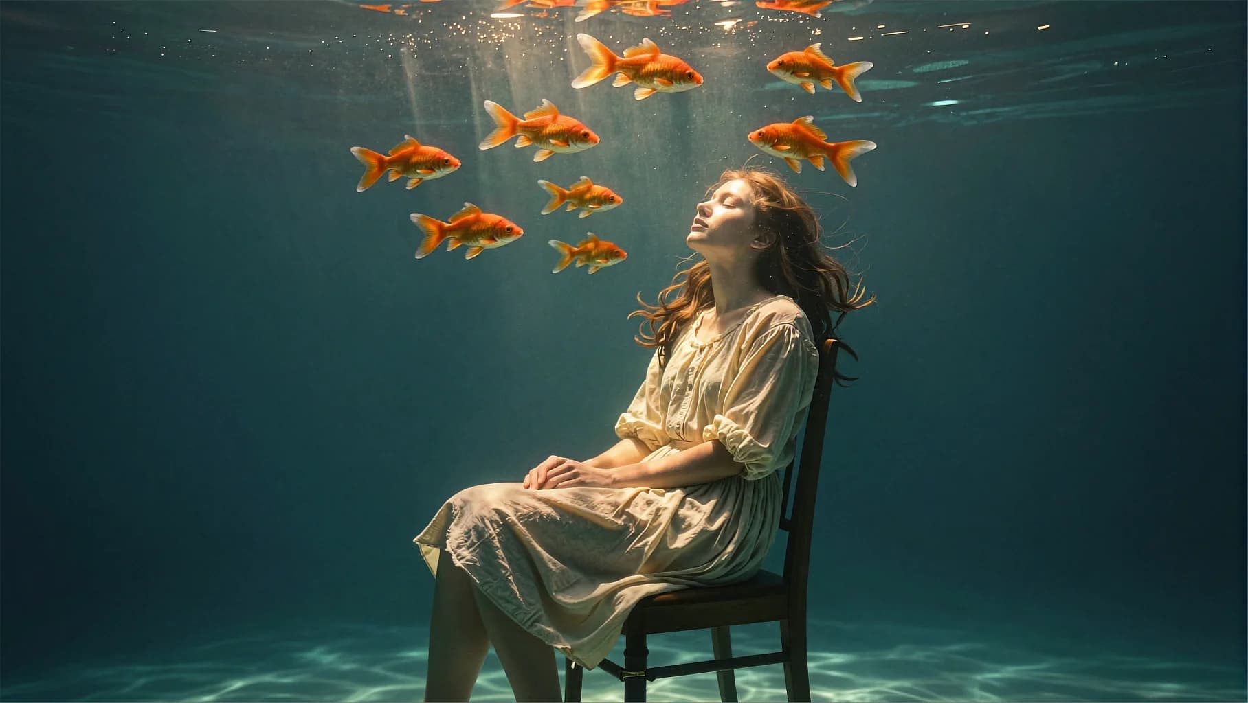 Submerged Chair Light Shafts