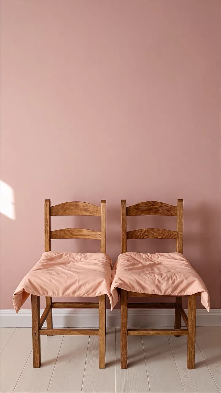 Two Chairs Peach Blanket