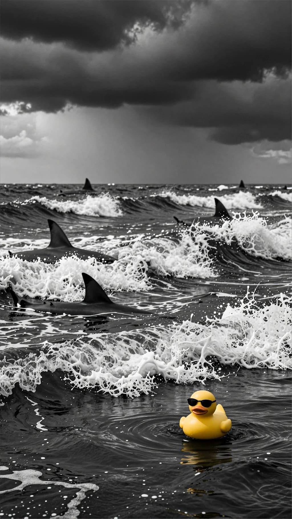 Yellow Duck Shark Fins