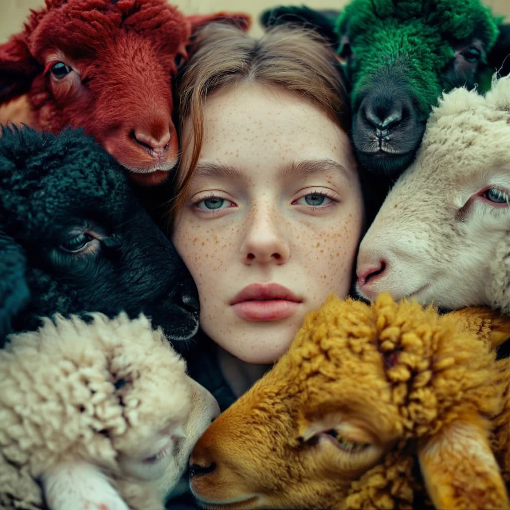 Freckled Face Colored Lambs