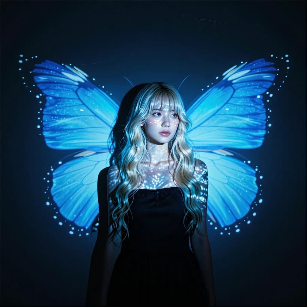 Projected Butterfly Wings