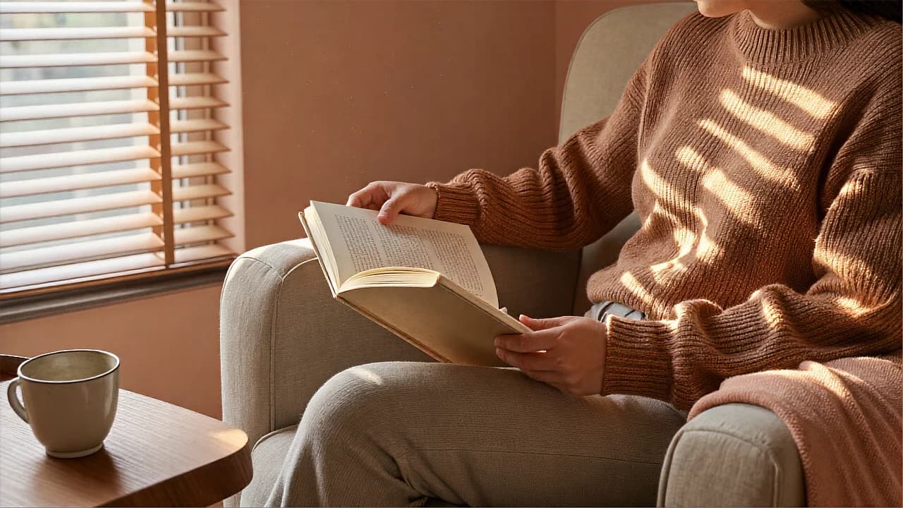 Slatted Light Reading Nook