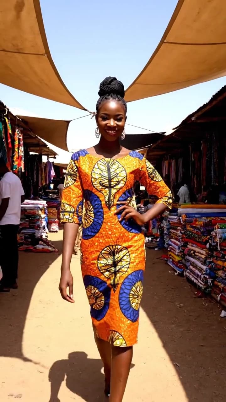 Wax Print Dress Market Orbit